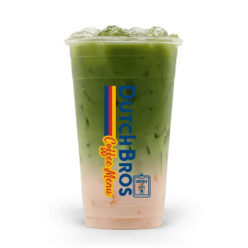 Peach Matcha Latte